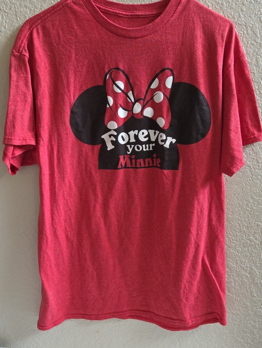 Disney Red Minnie Mouse 'Forever Your Minnie' Graphic Tee